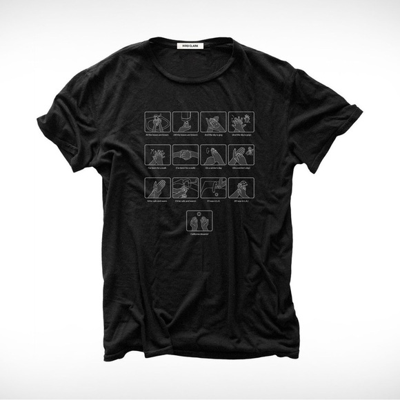 Hiro Clark Wash Up Short Sleeve Graphic Tee In Black - Picture 2 of 7